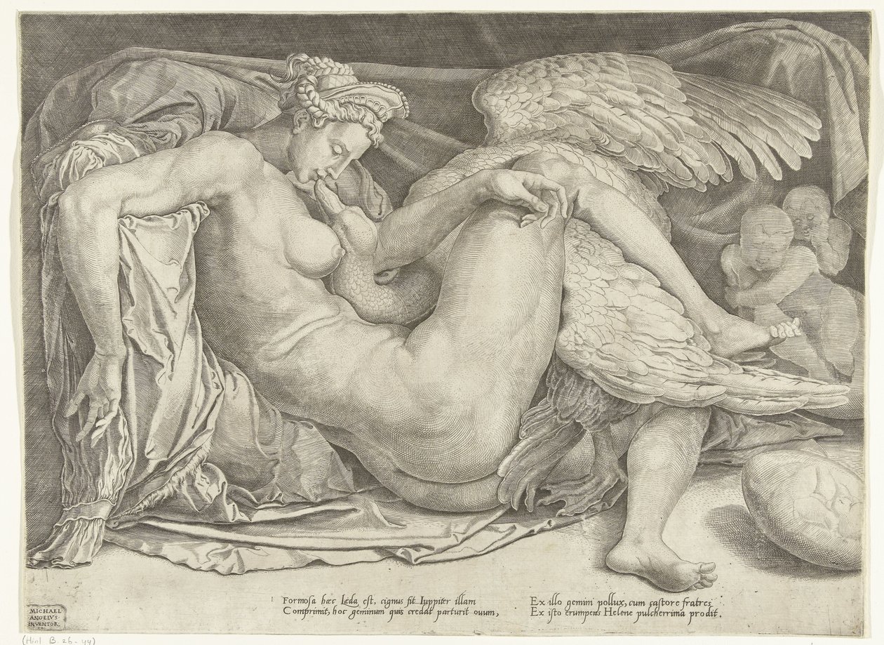 Leda und der Schwan von Cornelis Bos