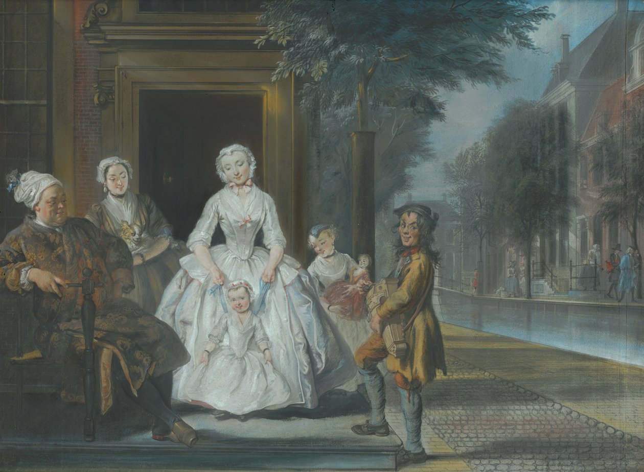 Der Leierkastenmann von Cornelis Troost