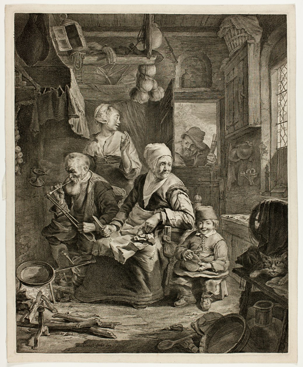 Die Pfannkuchenfrau von Cornelis Visscher