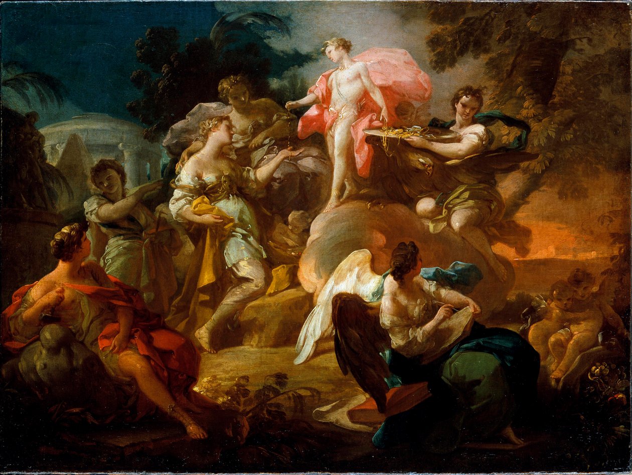 Apollo verleiht die Künste, um 1751 von Corrado Giaquinto
