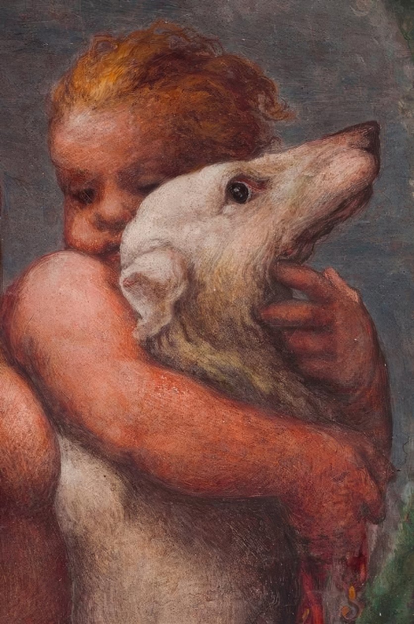 Parma, Camera di S.Paolo, Putto von Antonio da Correggio