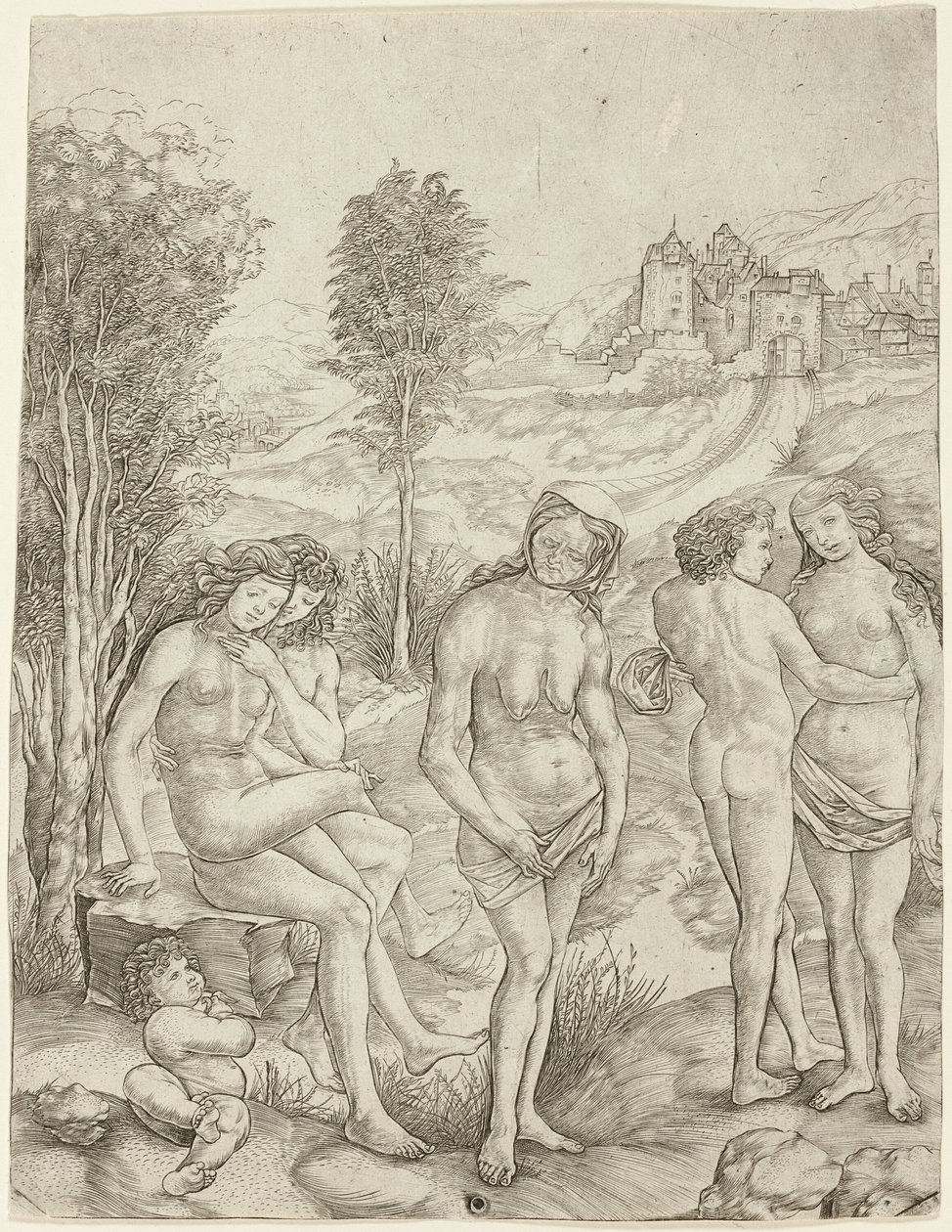 Allegorie des Neids von Cristofano Robetta
