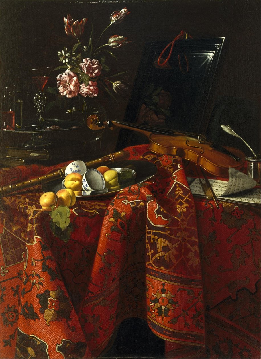 Stillleben mit Musikinstrumenten von Cristoforo Munari