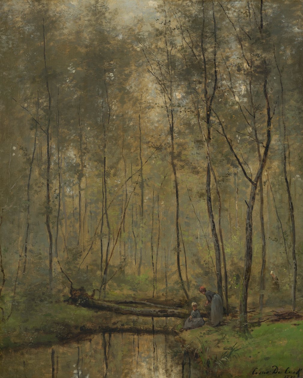 Oever van een rivier von Cesar de Cock