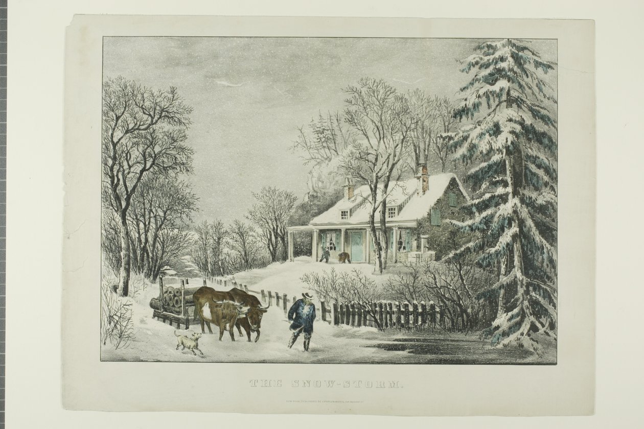 Der Schneesturm von Currier and Ives