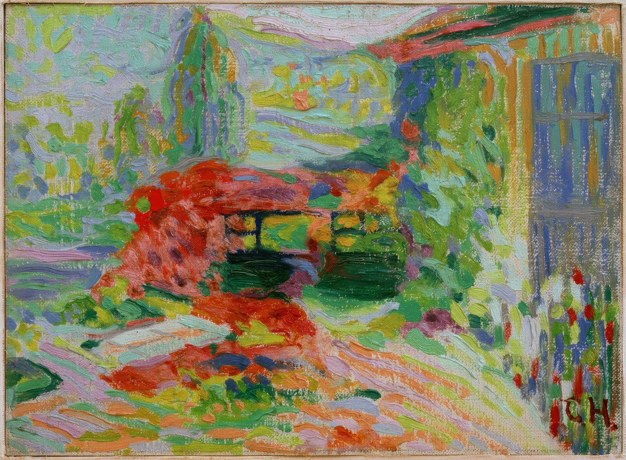 Gartenlaube beim Schloss Pretzfeld von Curt Herrmann