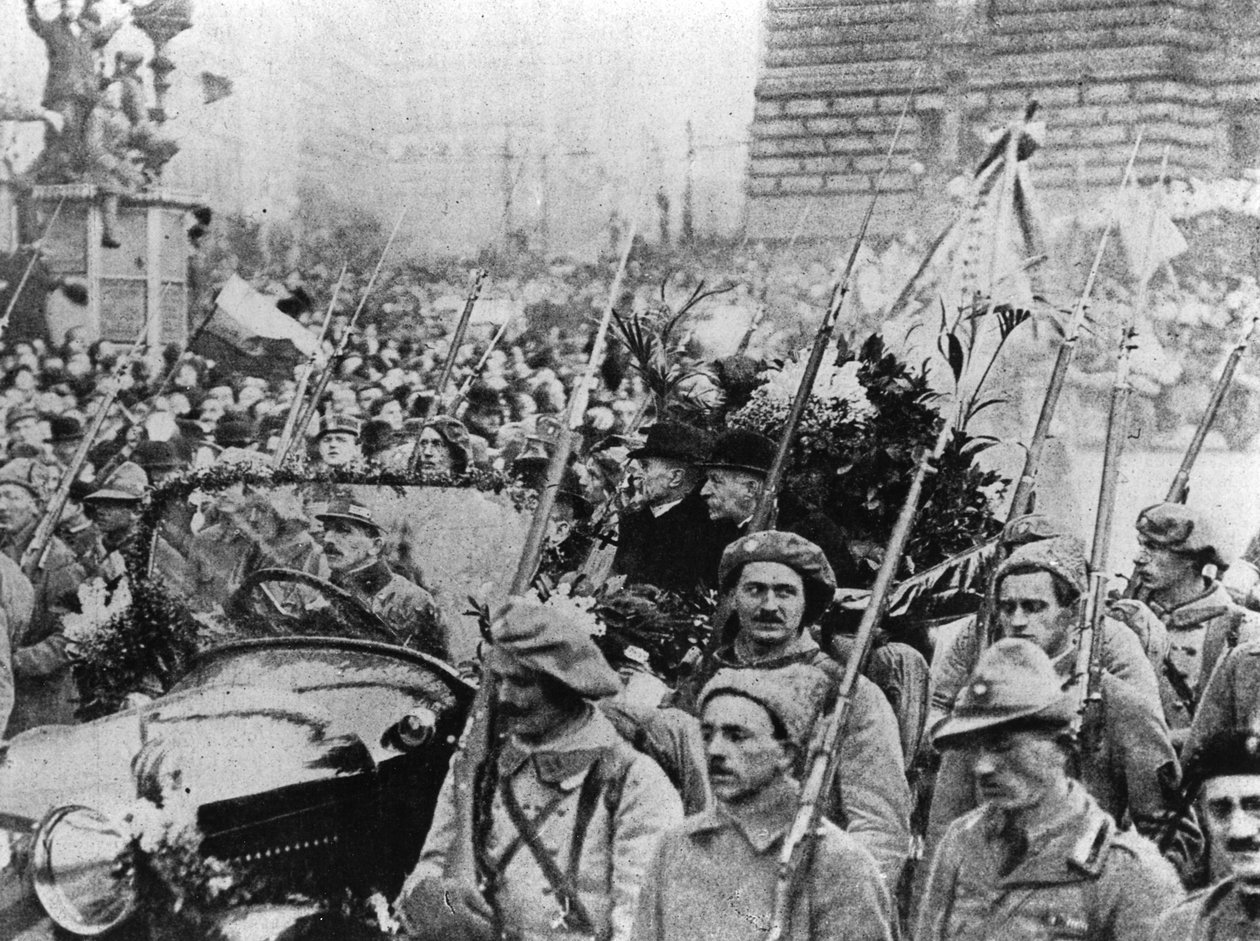 Einzug von Masaryk in Prag am 8. Dezember 1918 von Czech Photographer