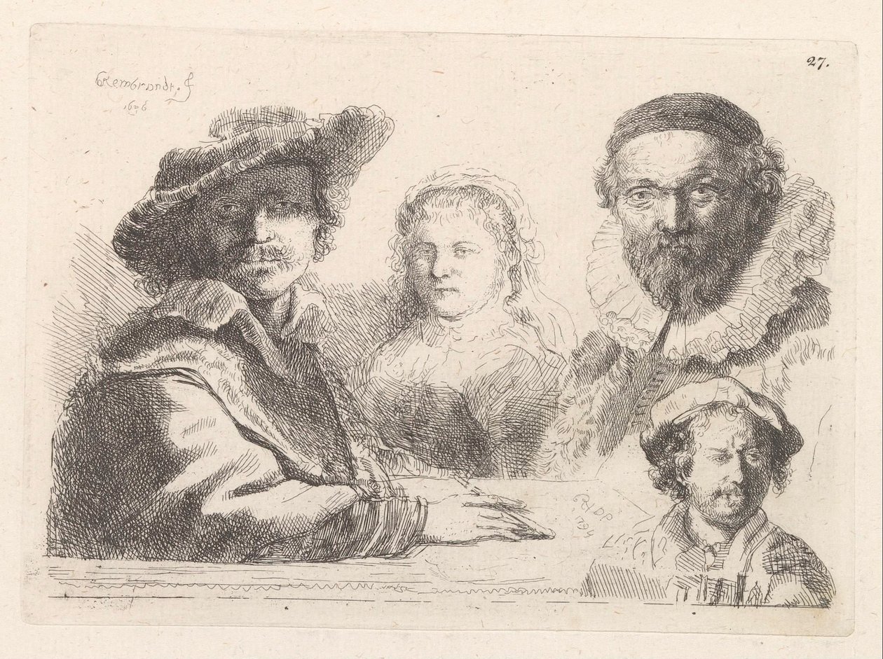 Selbstporträt mit Saskia von Damiano Pernati