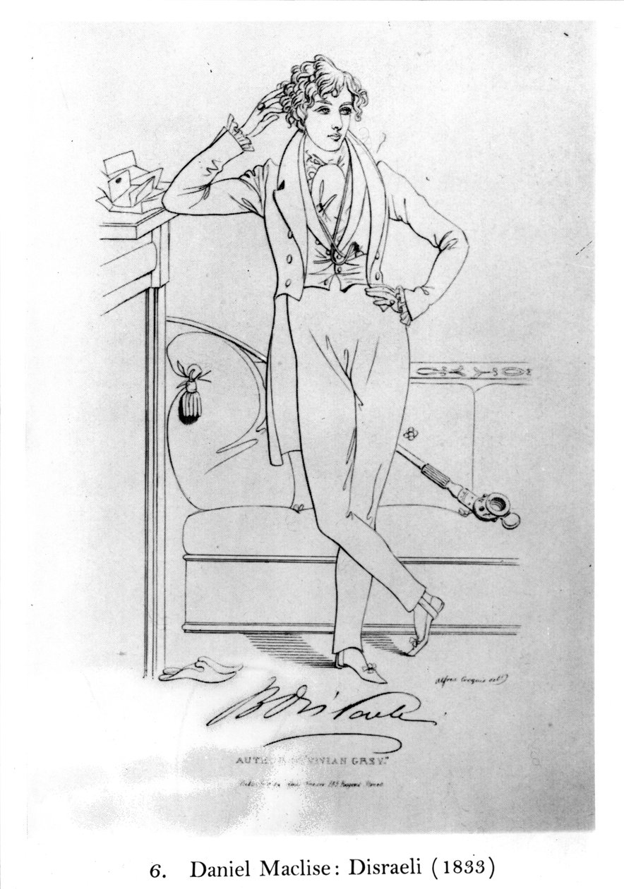 Porträt von Benjamin Disraeli, Autor von 