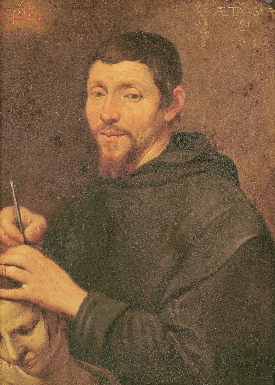 Ein Mönch beim Trepanieren von Daniel Seghers