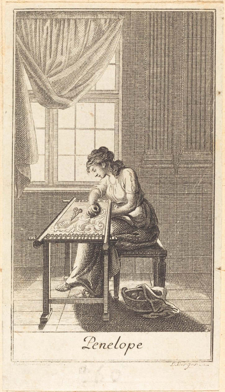 Penelope von Daniel Berger after Daniel Nikolaus Chodowiecki