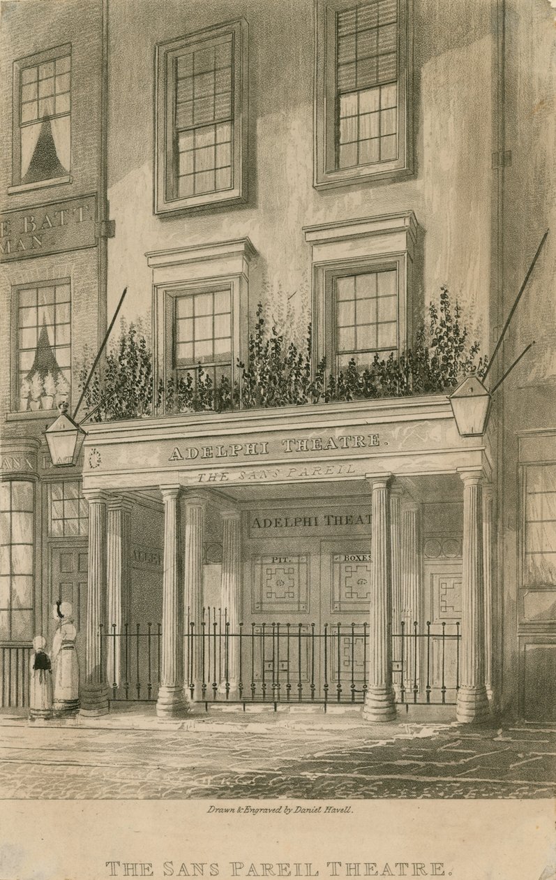 Das Sans Pareil Theater (Adelphi Theater), London von Daniel Havell