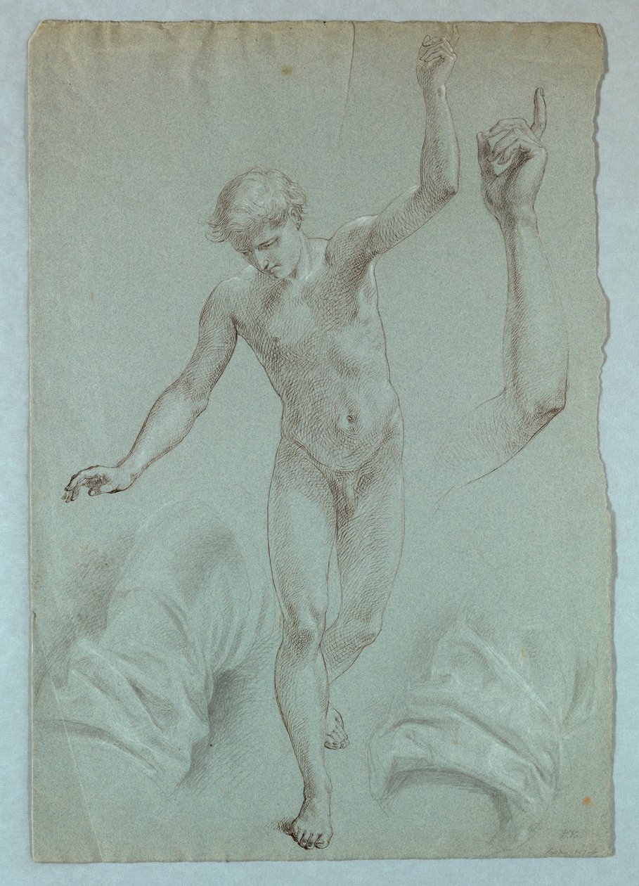 Studie für "Mercys Traum" von Daniel Huntington