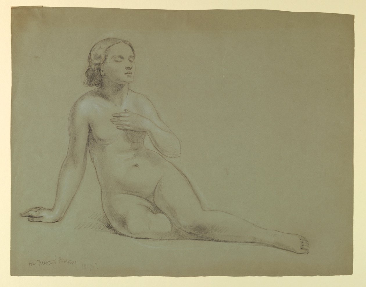 Studie für "Mercys Traum" von Daniel Huntington