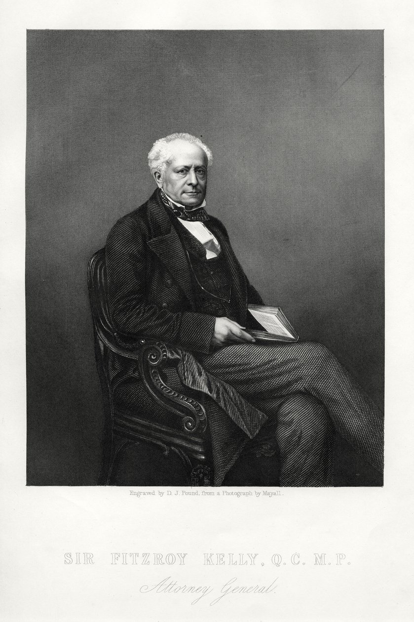 Sir Fitzroy Kelly, englischer Richter von Daniel John Pound