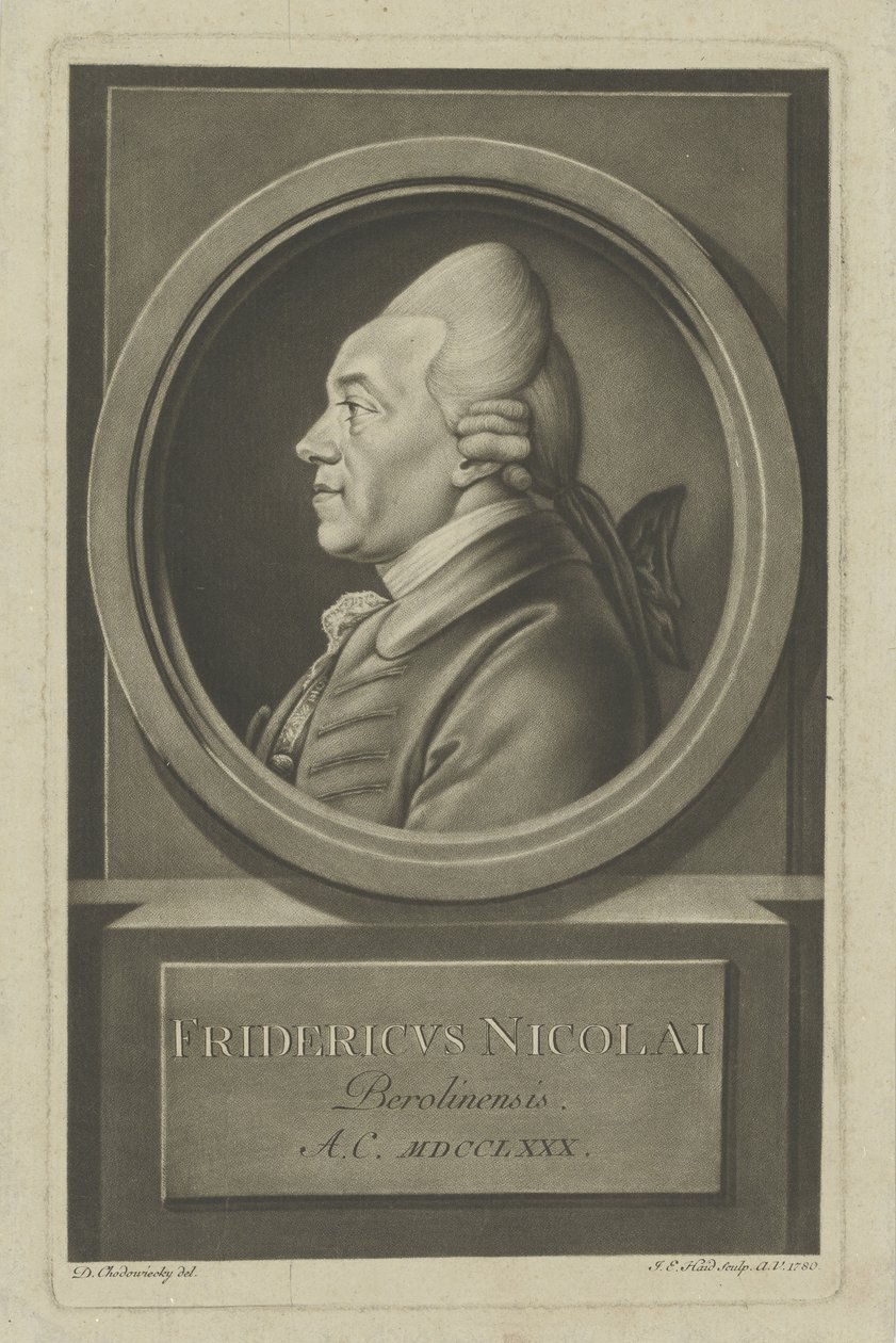 Christoph Friedrich Nicolai 1733-1811, 1780 von Daniel Nikolaus Chodowiecki