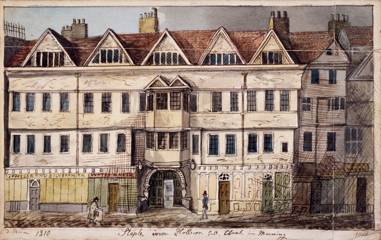 Staple Inn, London, 1810 von Daniel Thorn