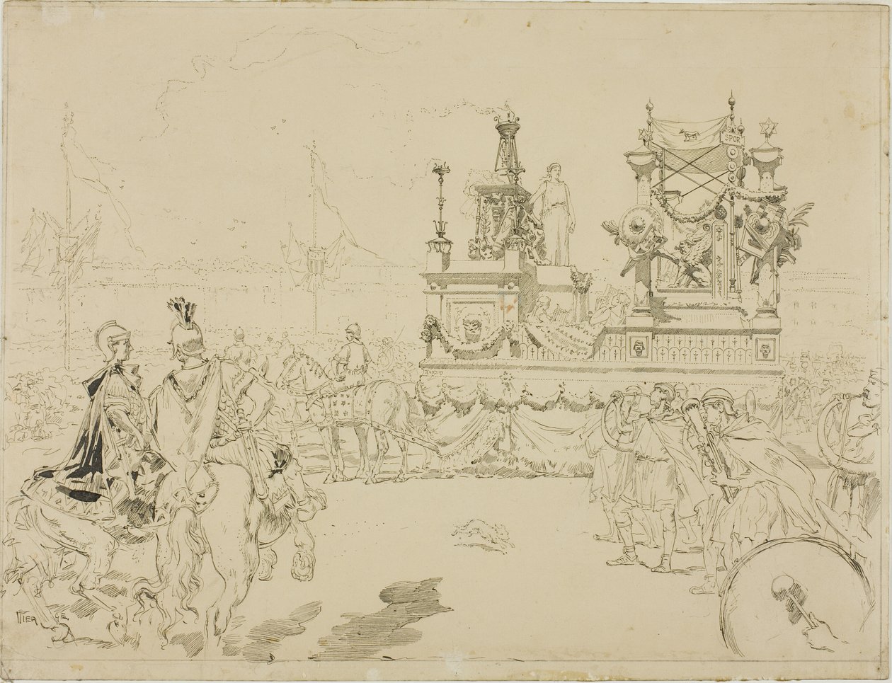 Szene von den Fêtes de Rennes von Daniel Urrabieta Vierge