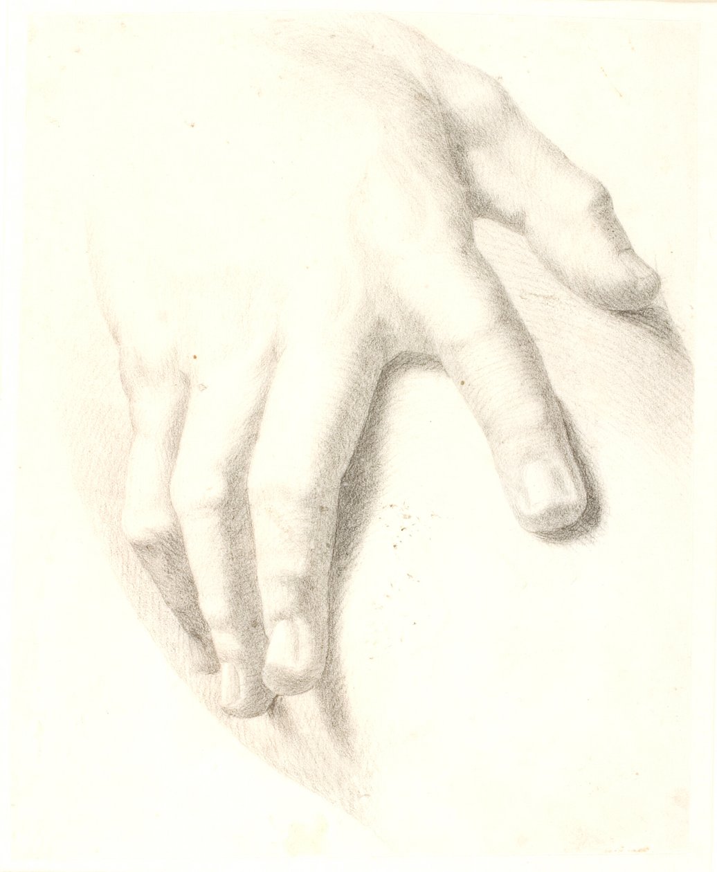 Studie einer Hand von Dankvart Dreyer