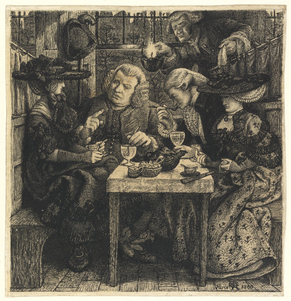 Dr. Johnson im Mitre, 1860 von Dante Gabriel Charles Rossetti