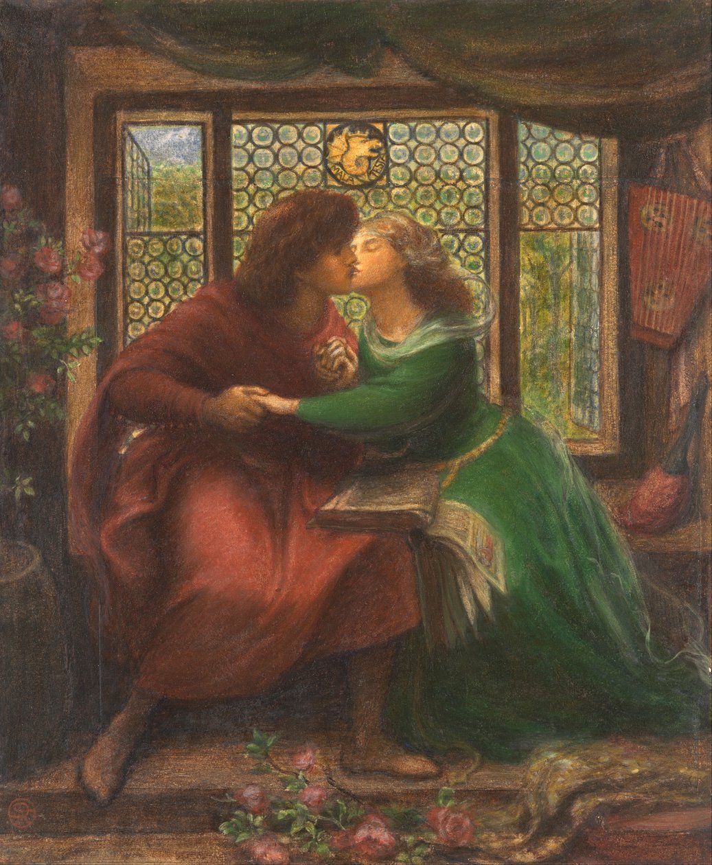 Paolo und Francesca da Rimini von Dante Gabriel Charles Rossetti