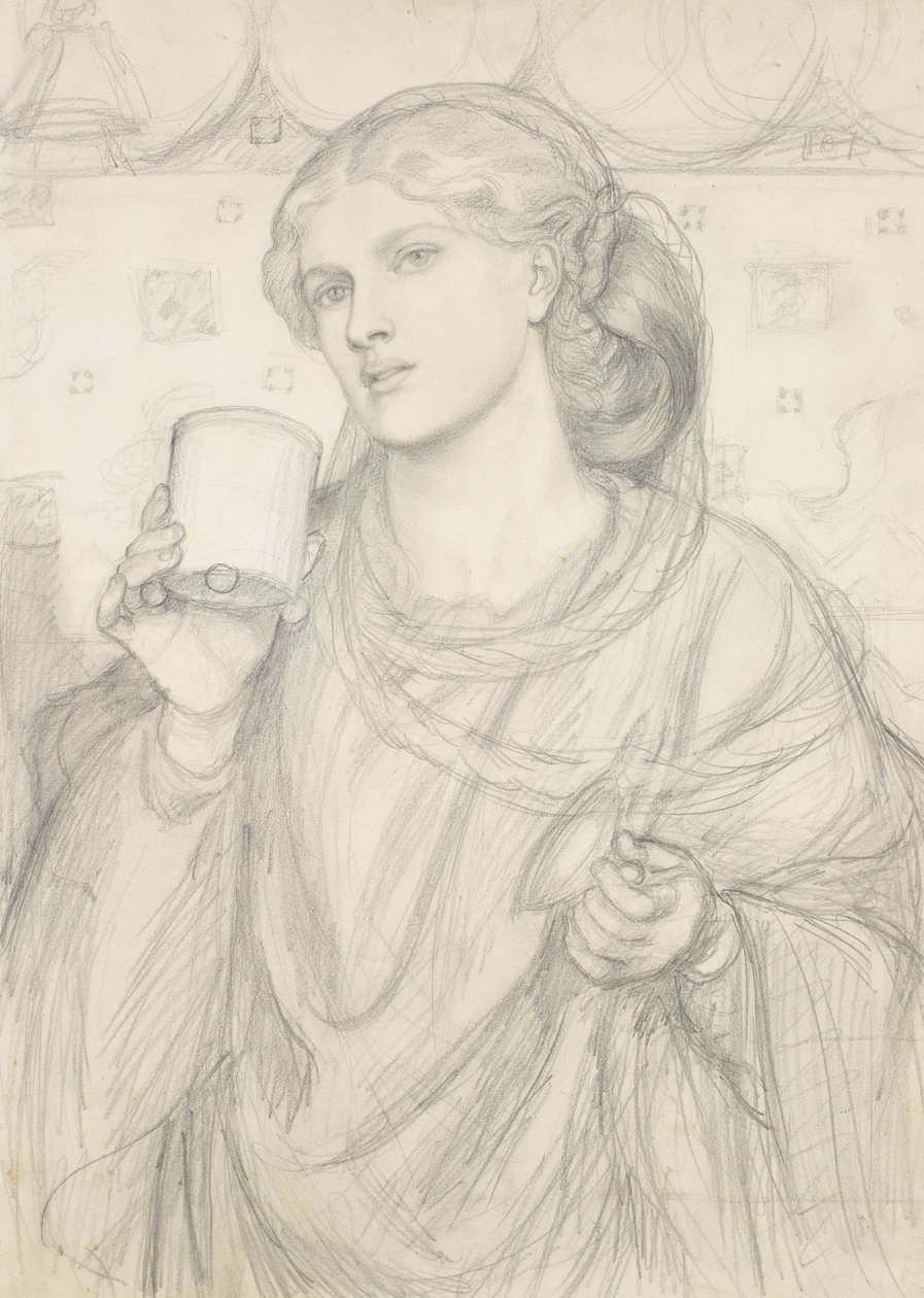 Der Liebesbecher von Dante Gabriel Charles Rossetti