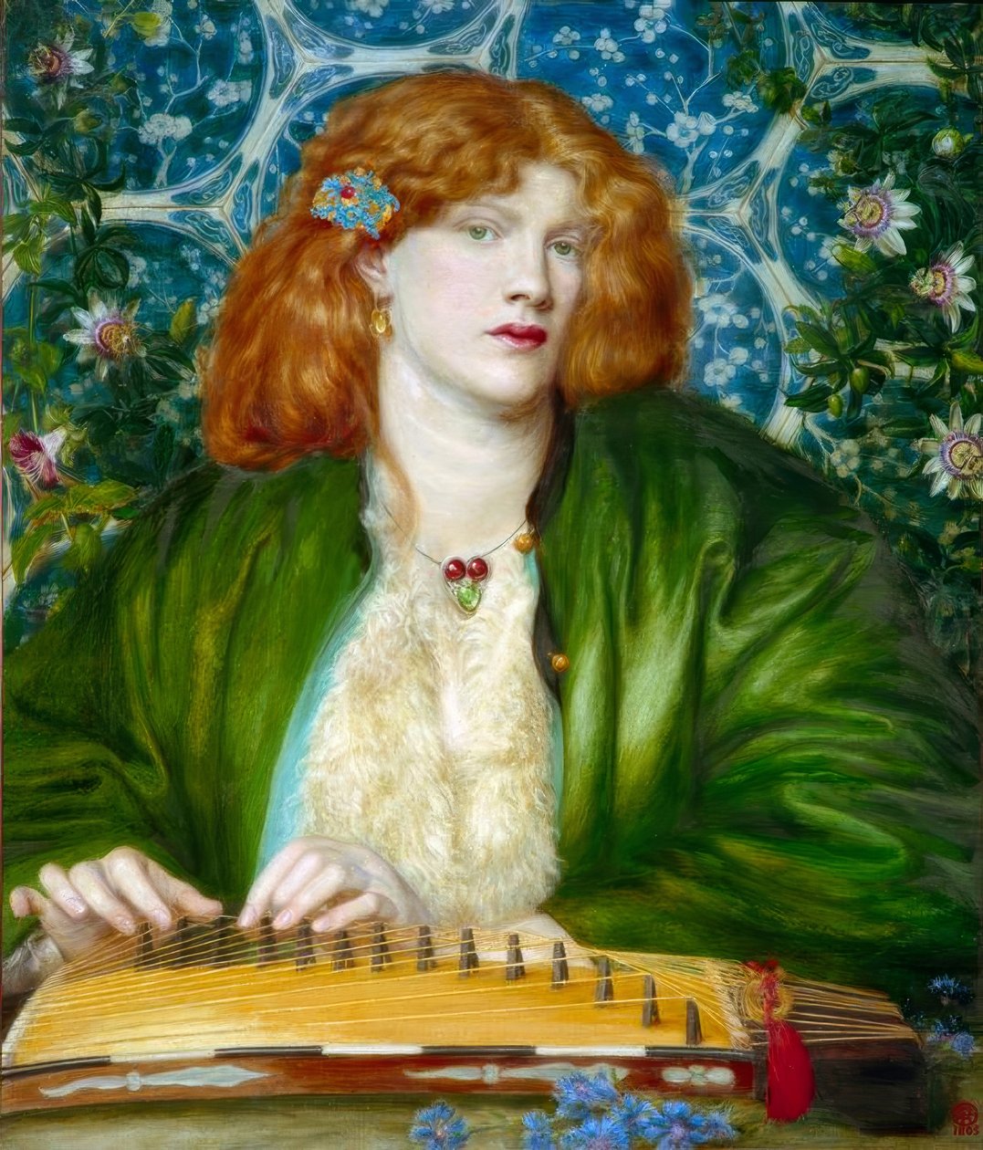 Der blaue Laube von Dante Gabriel Charles Rossetti