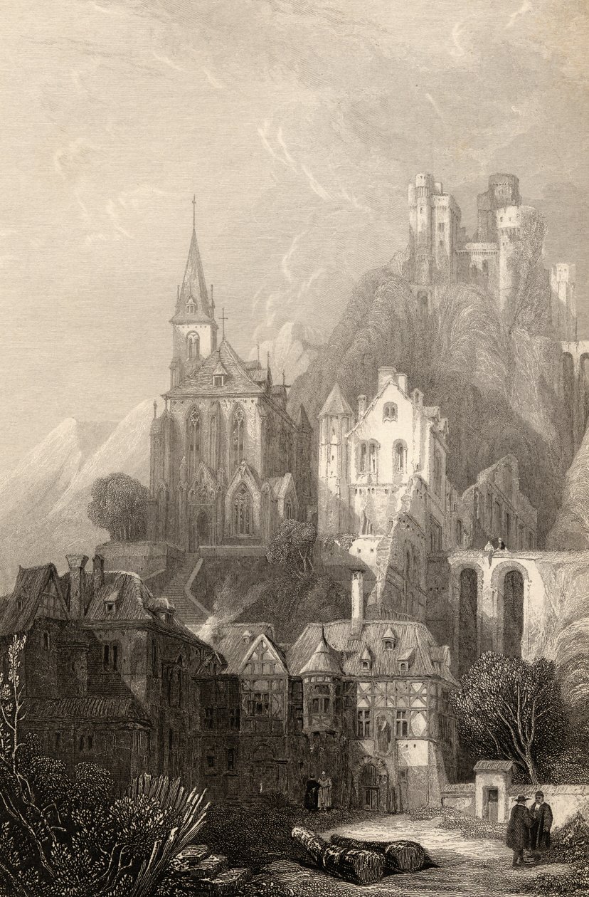 Trarbach, graviert von E.I. Roberts, Illustration aus 