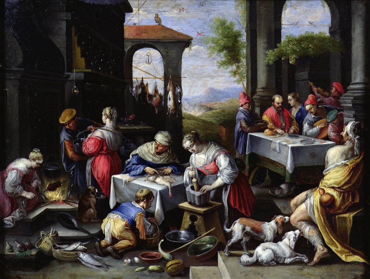 Gleichnis von Lazarus und dem reichen Mann von David Teniers the Younger