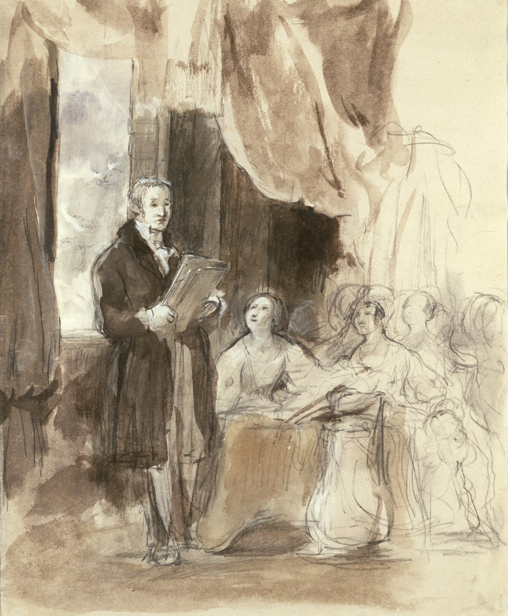 Sir Robert Peel liest Königin Victoria vor von David Wilkie