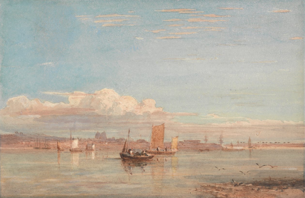 Greenwich Hospital von Woolwich Reach von David Cox