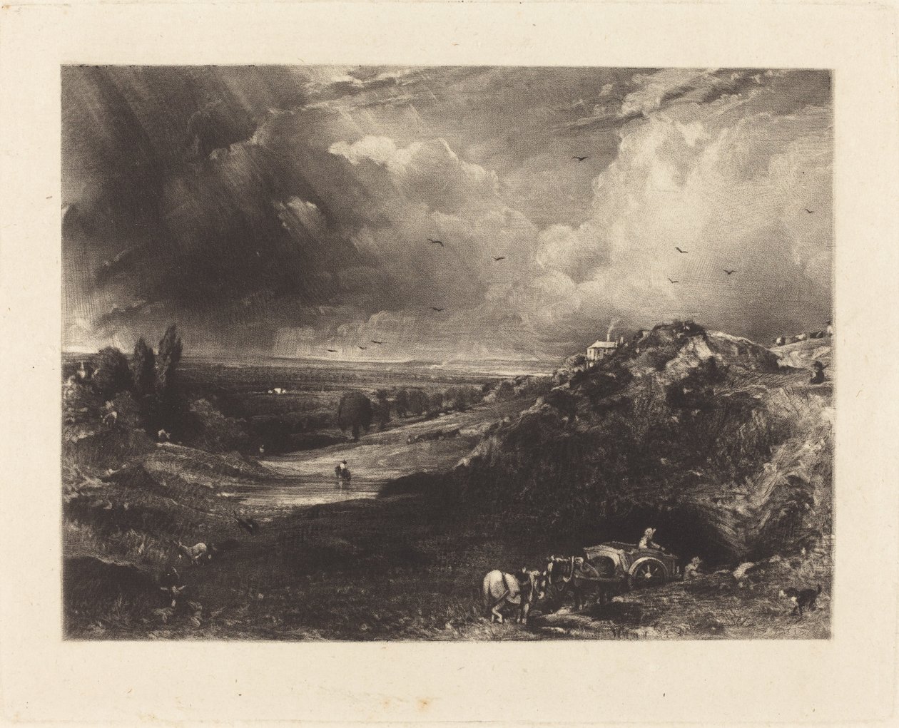 Eine Heide von David Lucas after John Constable