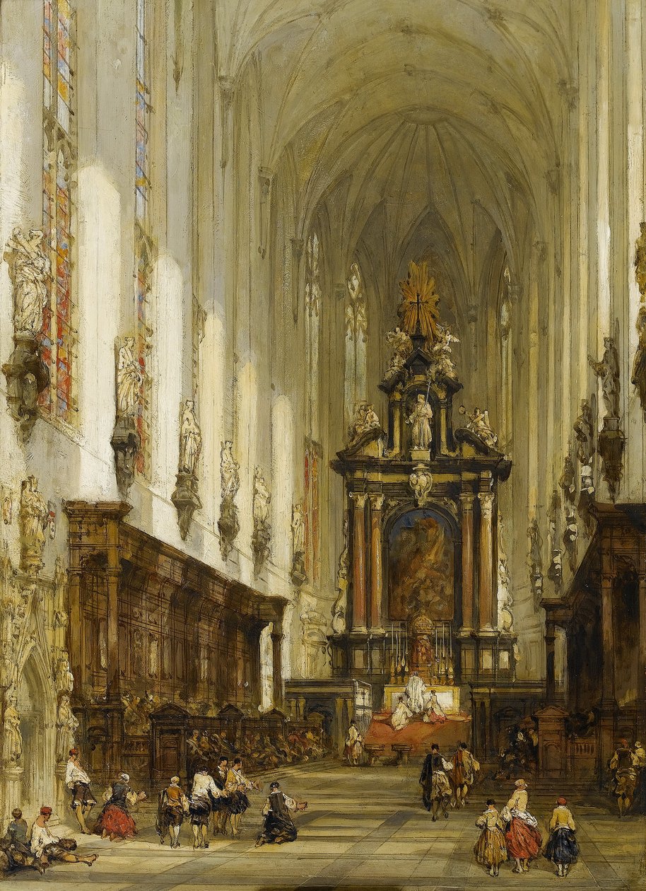 Das Innere von St. Pauls Antwerpen von David Roberts