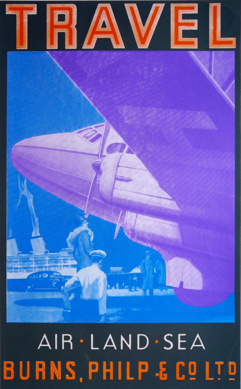 Reisen: Luft, Land, Meer (Blau) von David Studwell