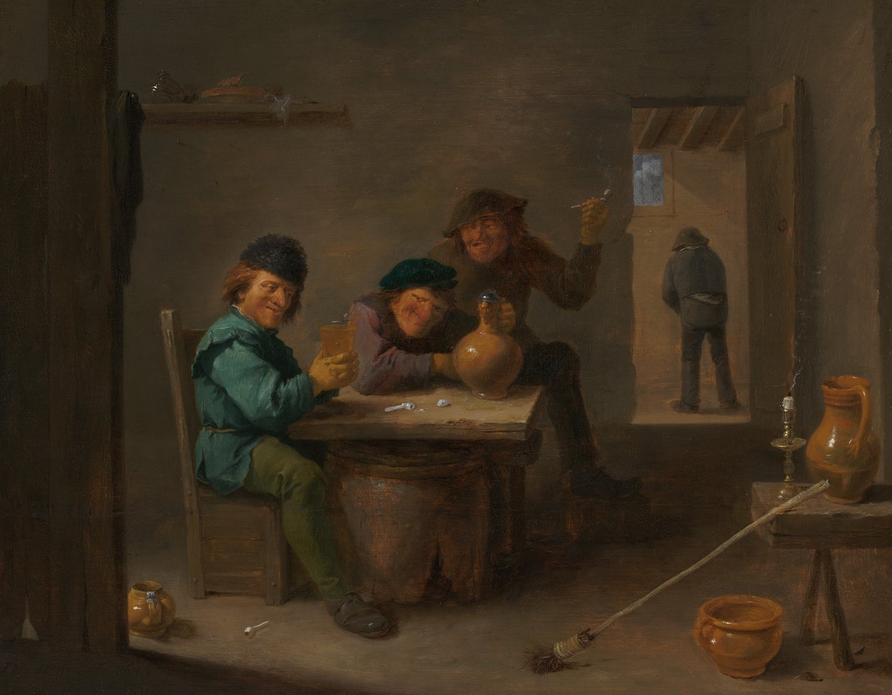 Bauern in einer Taverne von David Teniers the Younger