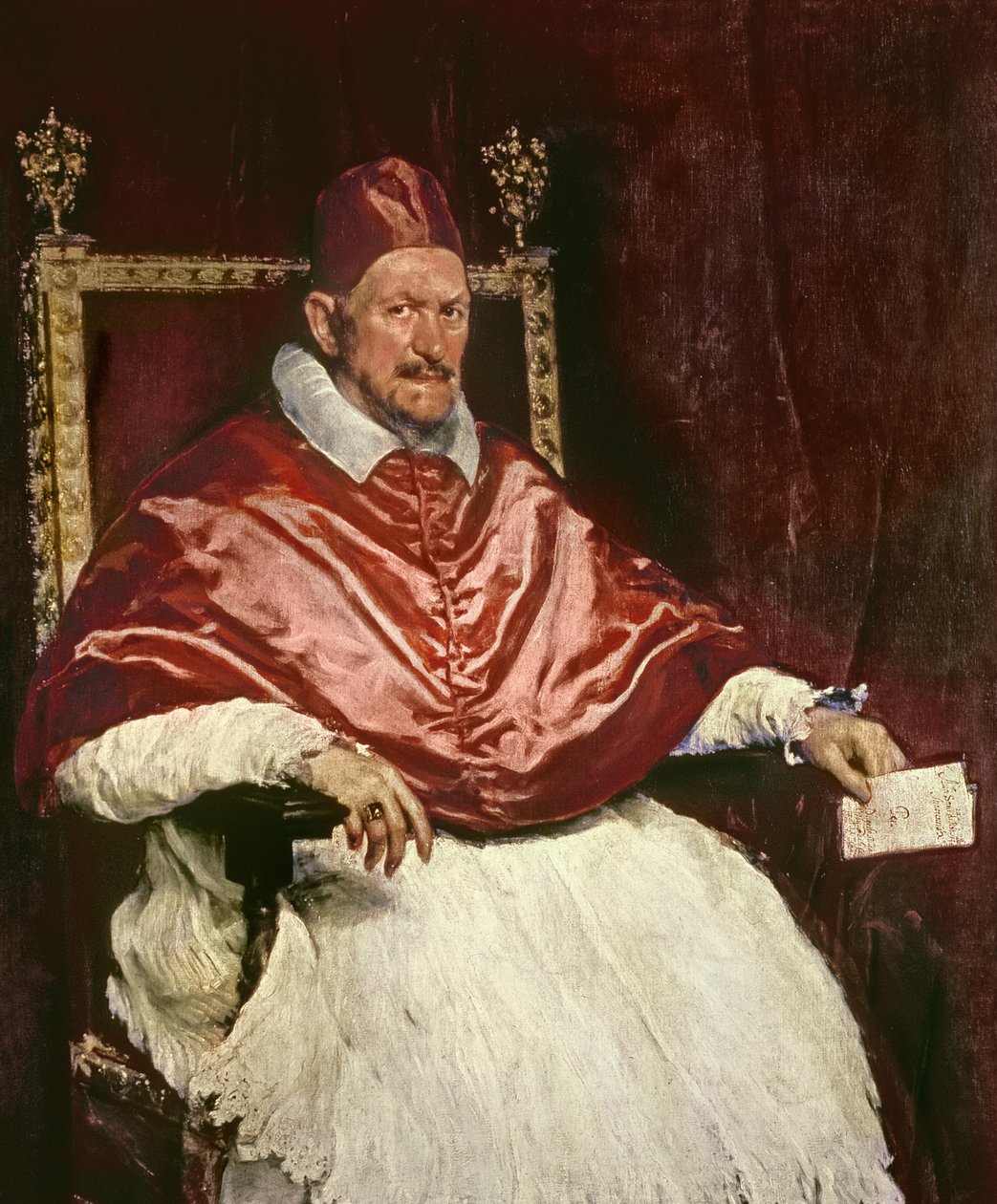 Porträt von Papst Innozenz X. (1574-1655), 1650 von Diego Velázquez