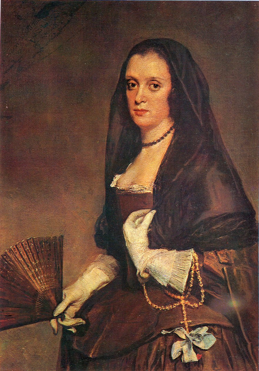 Dame mit Fächer von Diego Velázquez