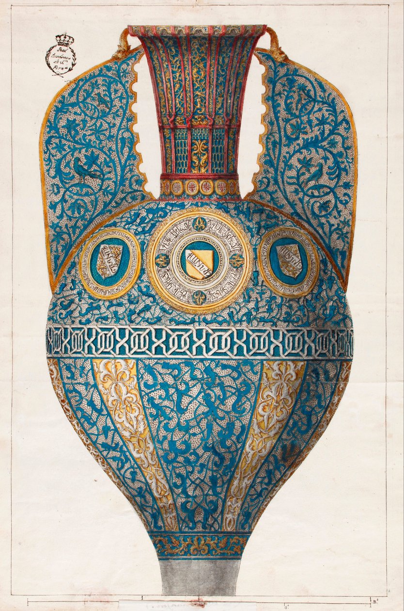 Nazarí-Vase der Wappen von Diego Sánchez Sarabia