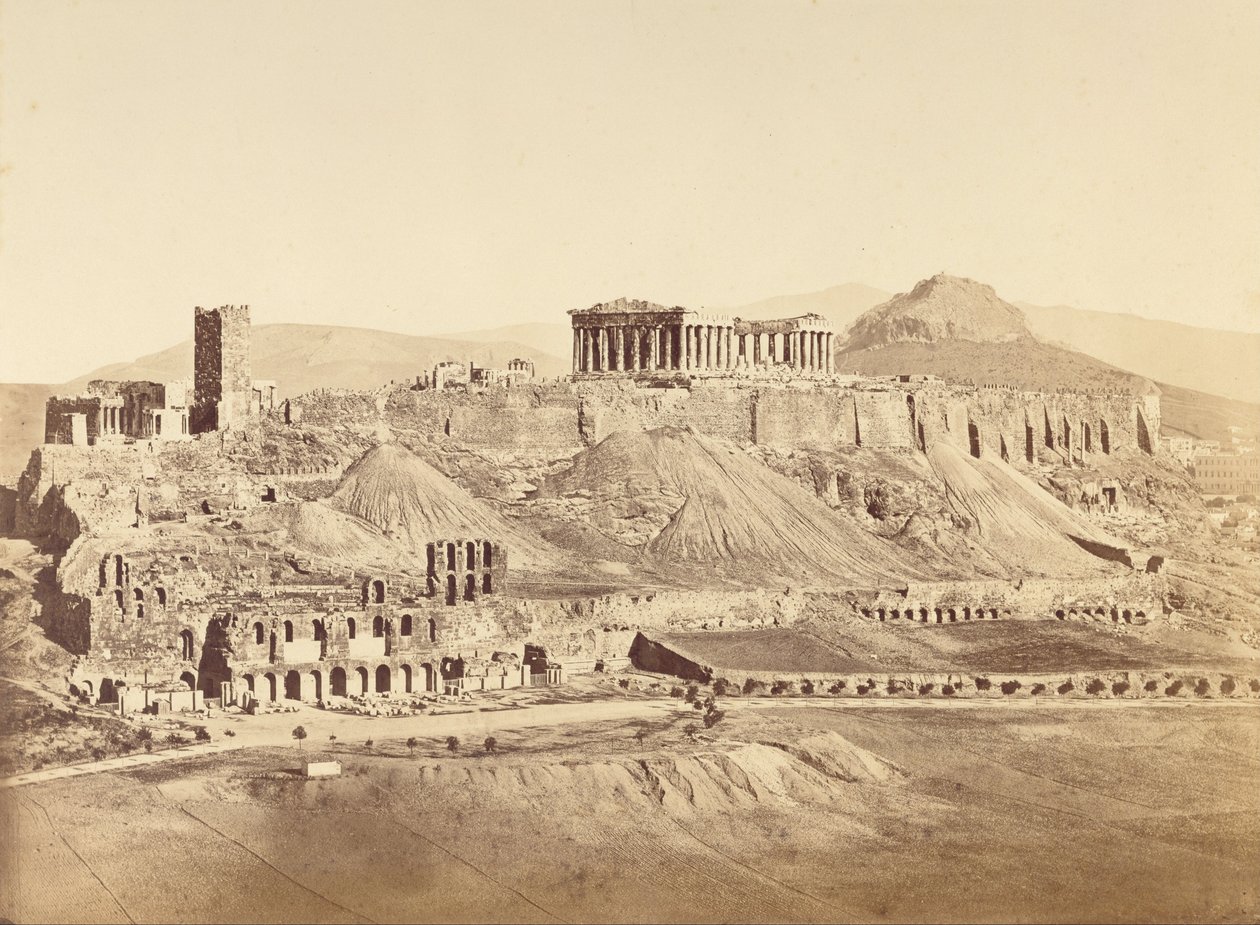 Die Akropolis von Südwesten, Athen von Dimitrios Constantin