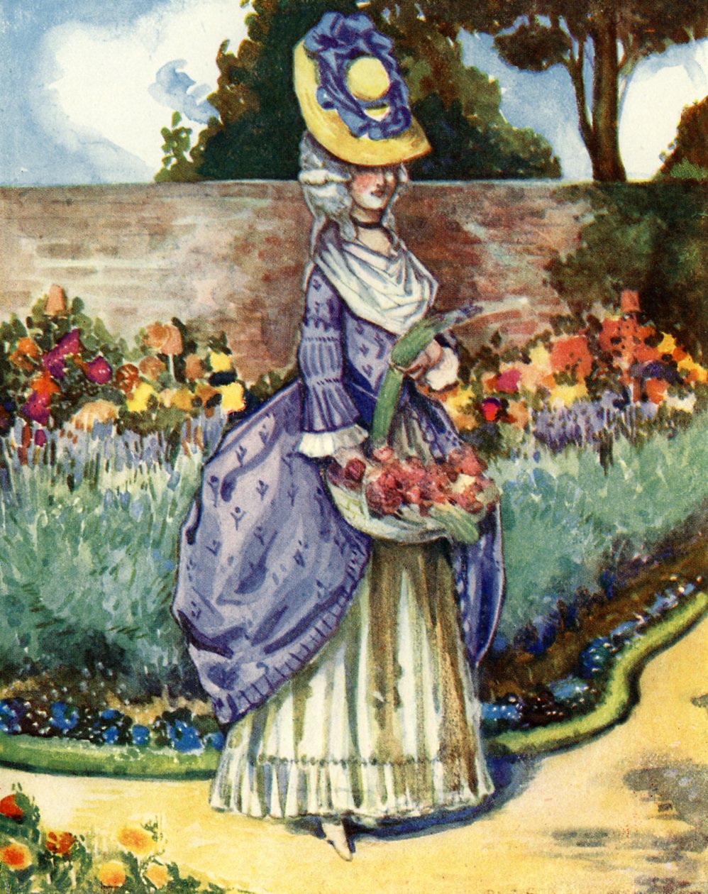 Frauenkostüm zur Zeit von Georg III (1760-1820) von Dion Clayton Calthrop