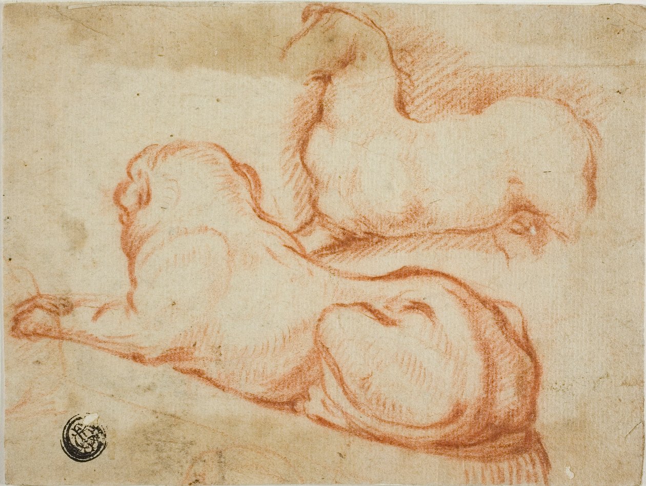 Skizze von Pferd und Hund von Dirk Valkenburg
