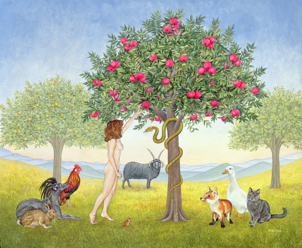 Ein Apfel am Tag. Triptychon Teil Eins von Ditz