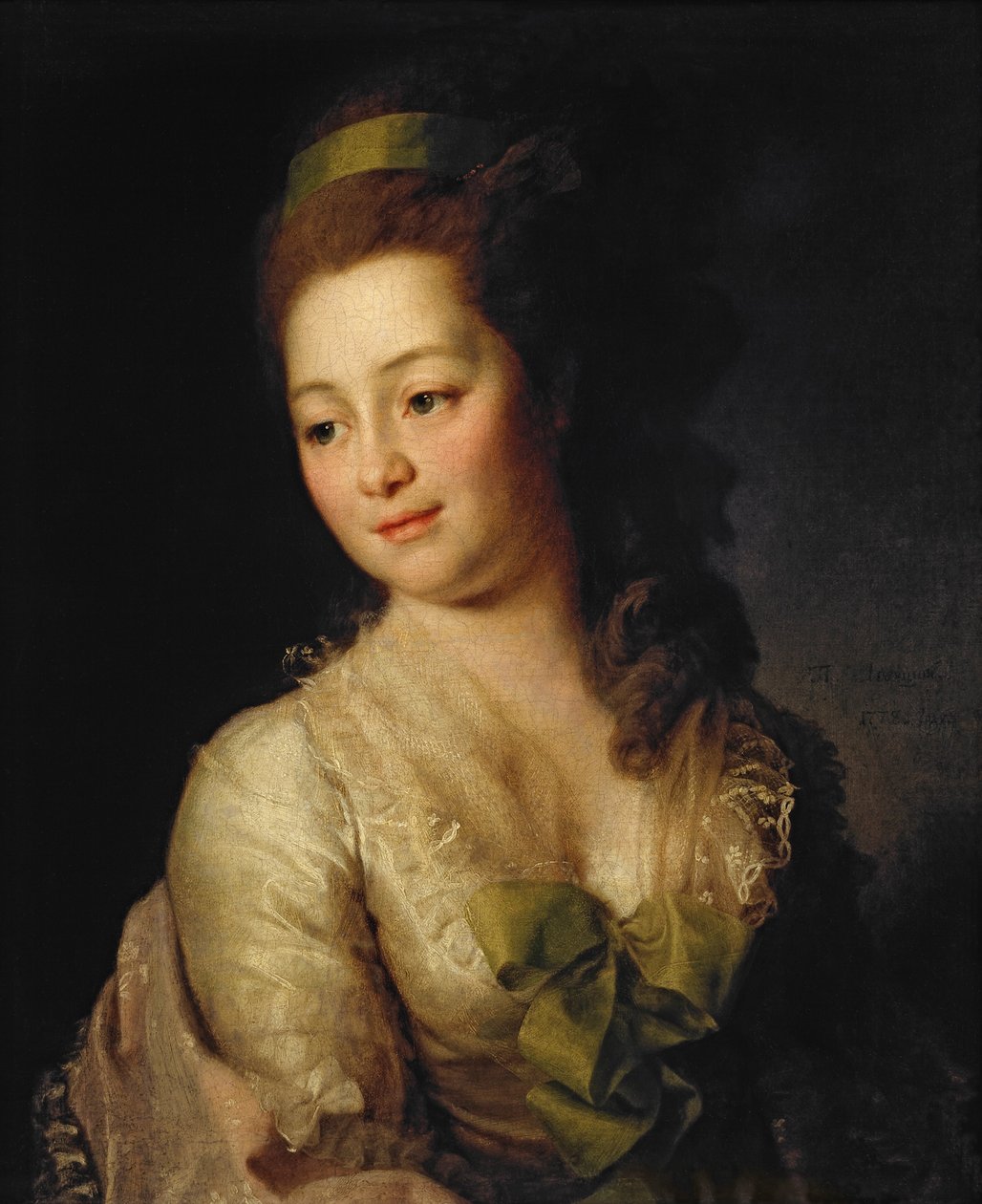 Porträt von Maria Dyakova von Dmitry Levitzky