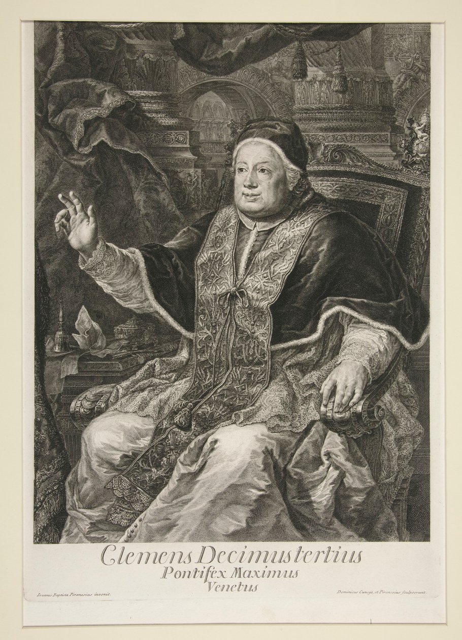 Papst Clemens XIII. von Domenico Cunego