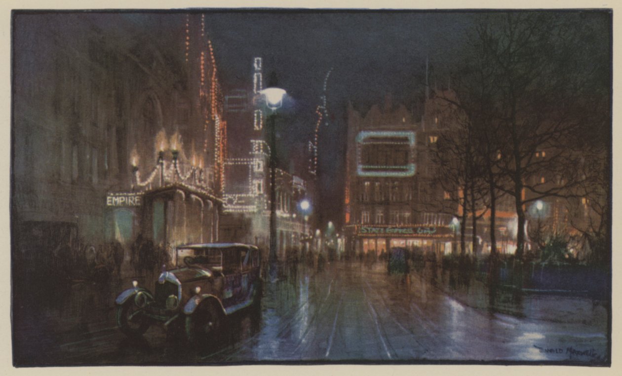 Das Glitzern des Leicester Square von Donald Maxwell