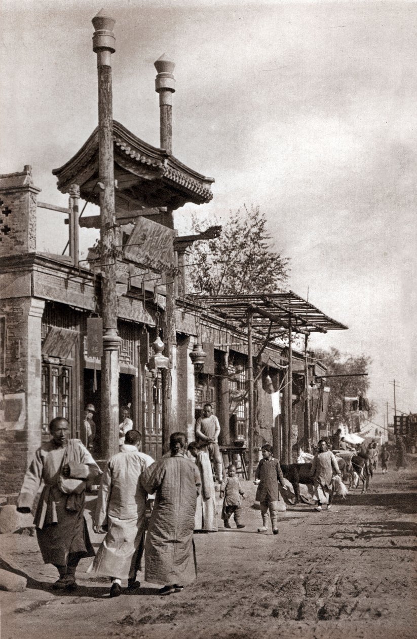 Eine Straße, Peking von Donald Mennie