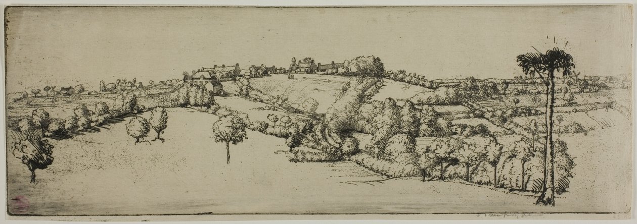 Landschaft, Bretagne von Donald Shaw MacLaughlan