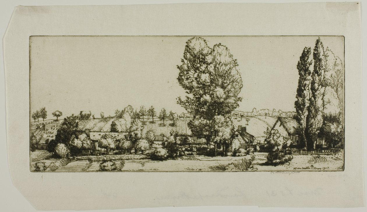 Landschaft, Poigny von Donald Shaw MacLaughlan