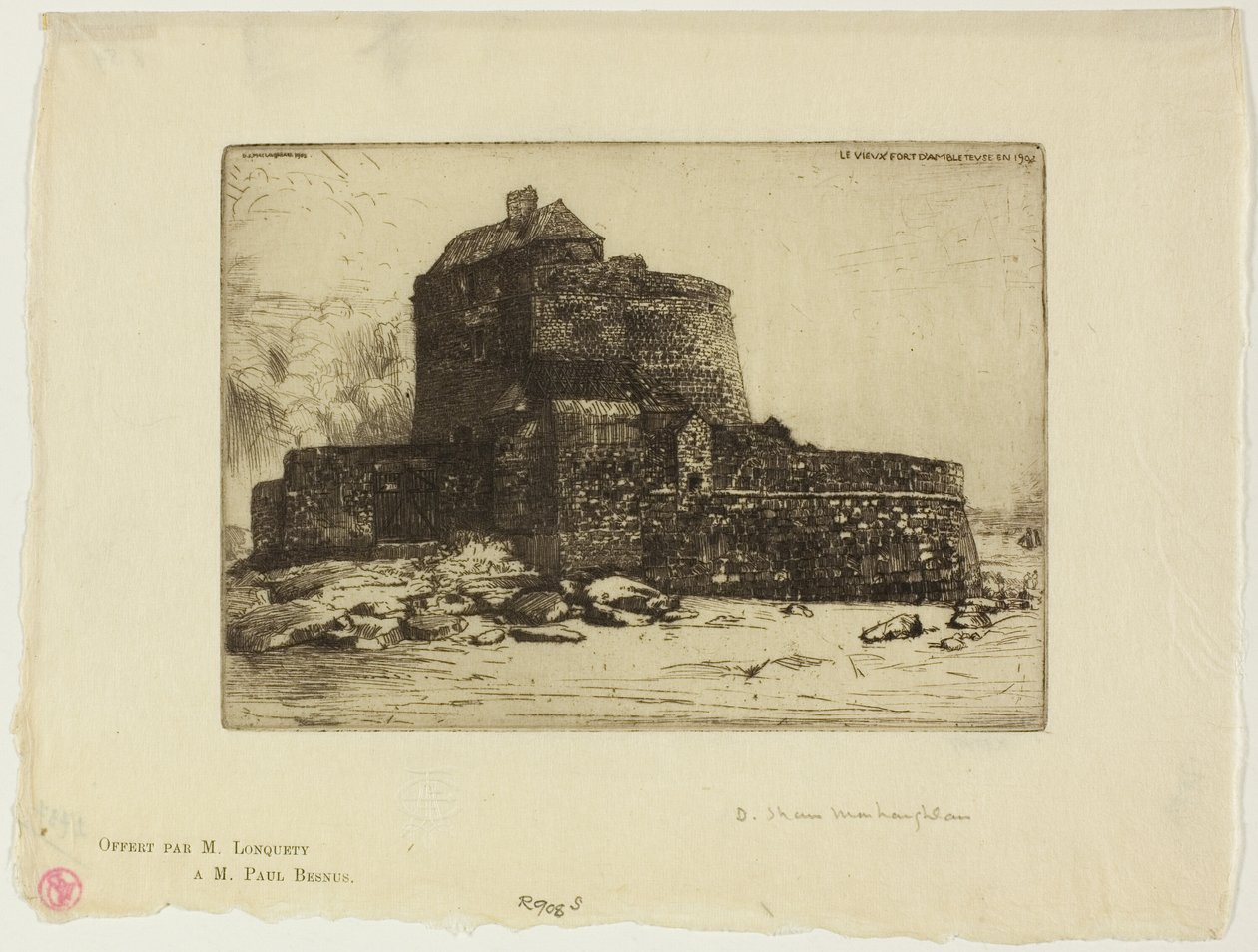 Altes Fort in Ambleteuse von Donald Shaw MacLaughlan