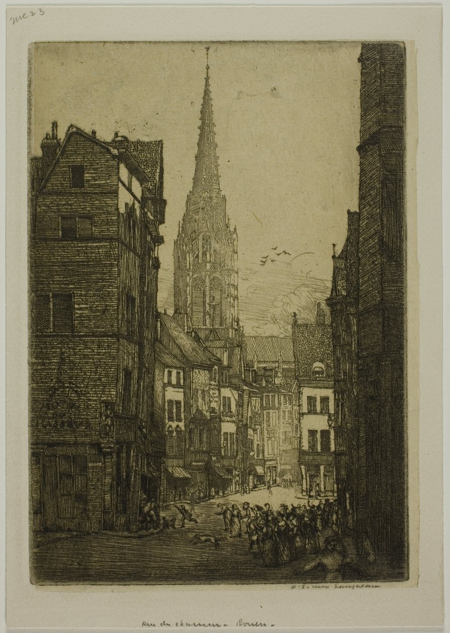 Rue du Chasseur, Rouen von Donald Shaw MacLaughlan
